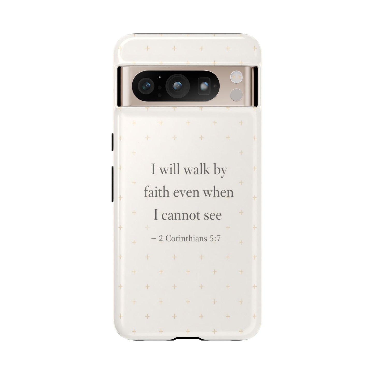 Walk by Faith Phone Case 2 Corinthians 5:7 Christian Bible Cover