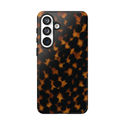 Tortoiseshell Phone Case – Brown Leopard Pattern Luxury Tough Protective Case