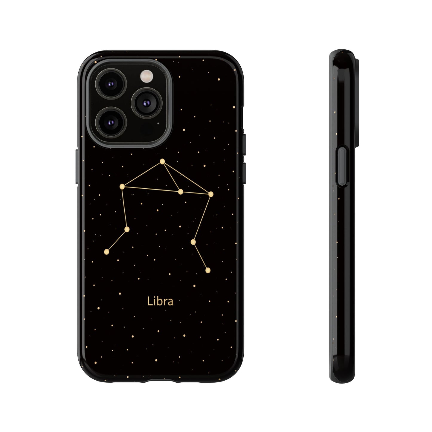 Libra Zodiac Constellation Phone Case – Luxe Gold Celestial Cover