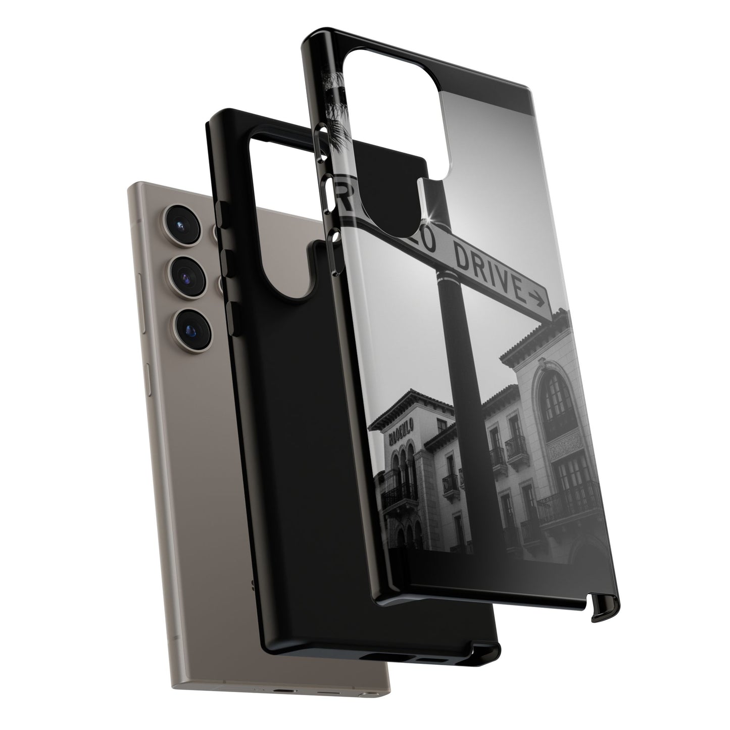 Rodeo Drive Phone Case | Los Angeles Aesthetic Black & White Photography | Luxury LA Street Tough Case for iPhone & Samsung