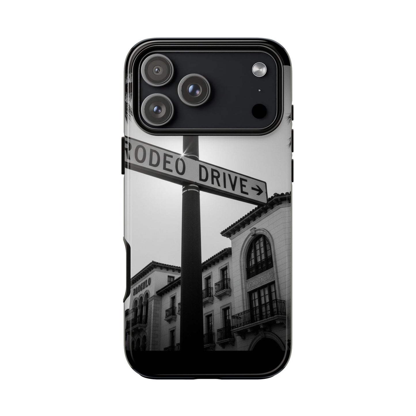 Rodeo Drive Phone Case | Los Angeles Aesthetic Black & White Photography | Luxury LA Street Tough Case for iPhone & Samsung