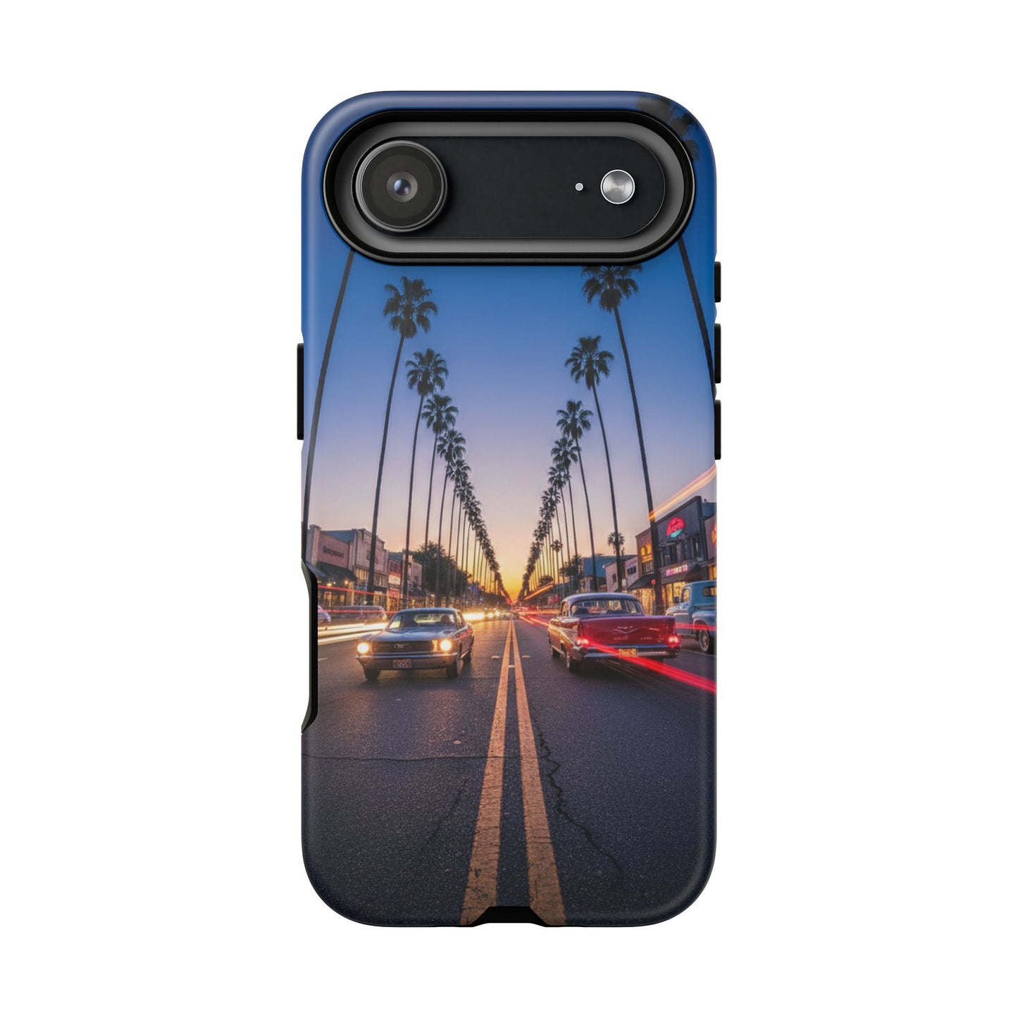 LA Sunset Boulevard Phone Case | Palm Tree Sunset Aesthetic | City Night Tough Case