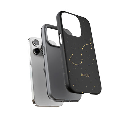 Scorpio Zodiac Constellation Phone Case – Luxe Gold Celestial Cover