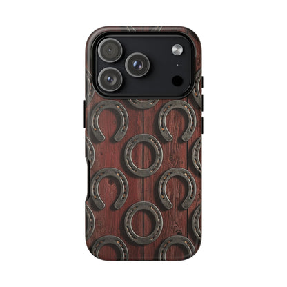 Rustic Horseshoe Western Phone Case – Cowboy Country Ranch Tough Case