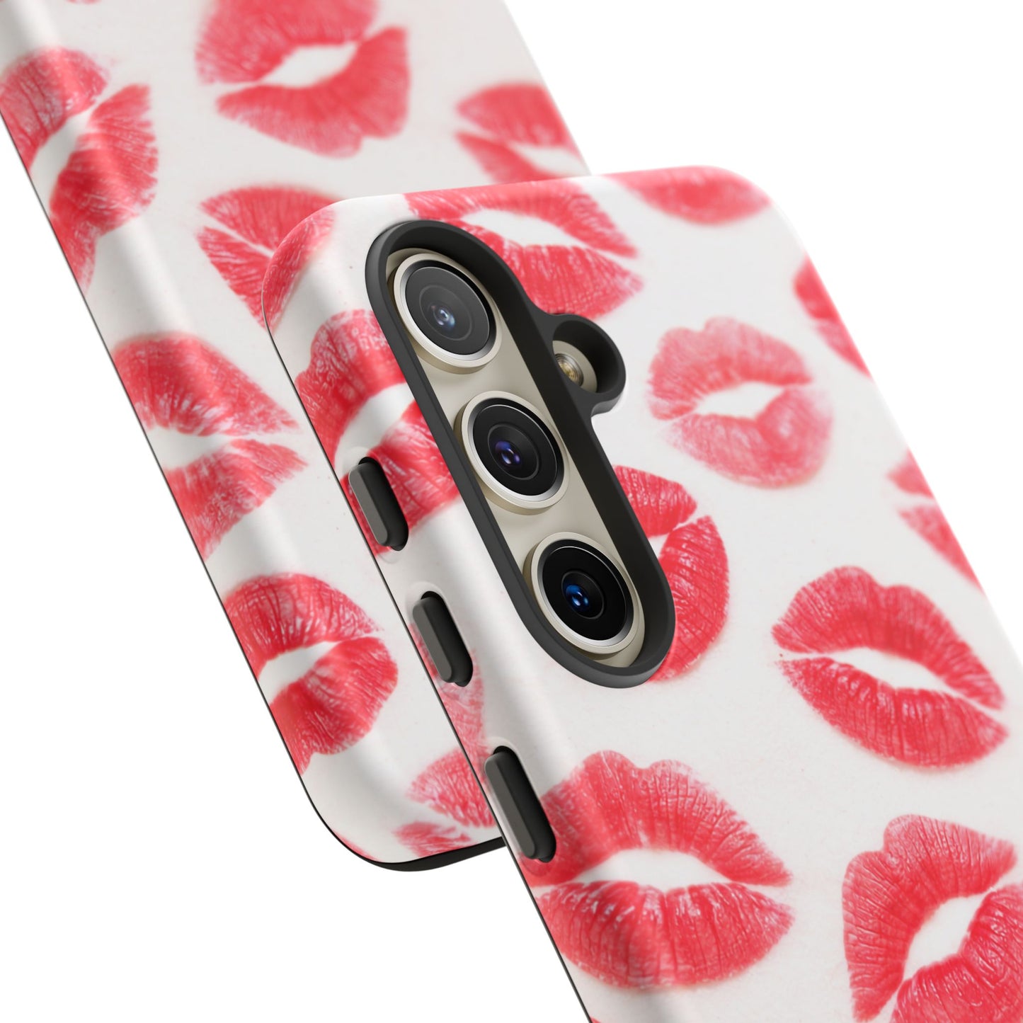 Red Lipstick Kiss Phone Case – Sexy Lip Print Pattern Tough Protective Cover