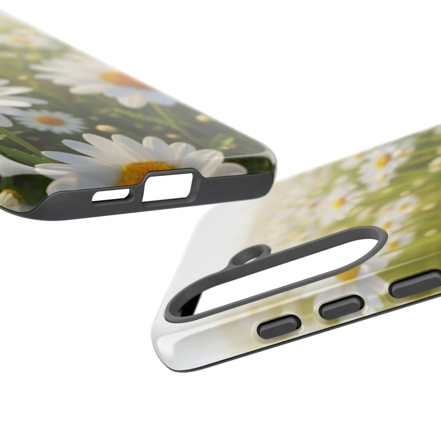Daisy Phone Case – Floral Spring Field Tough Protective Case (iPhone, Samsung, Pixel)