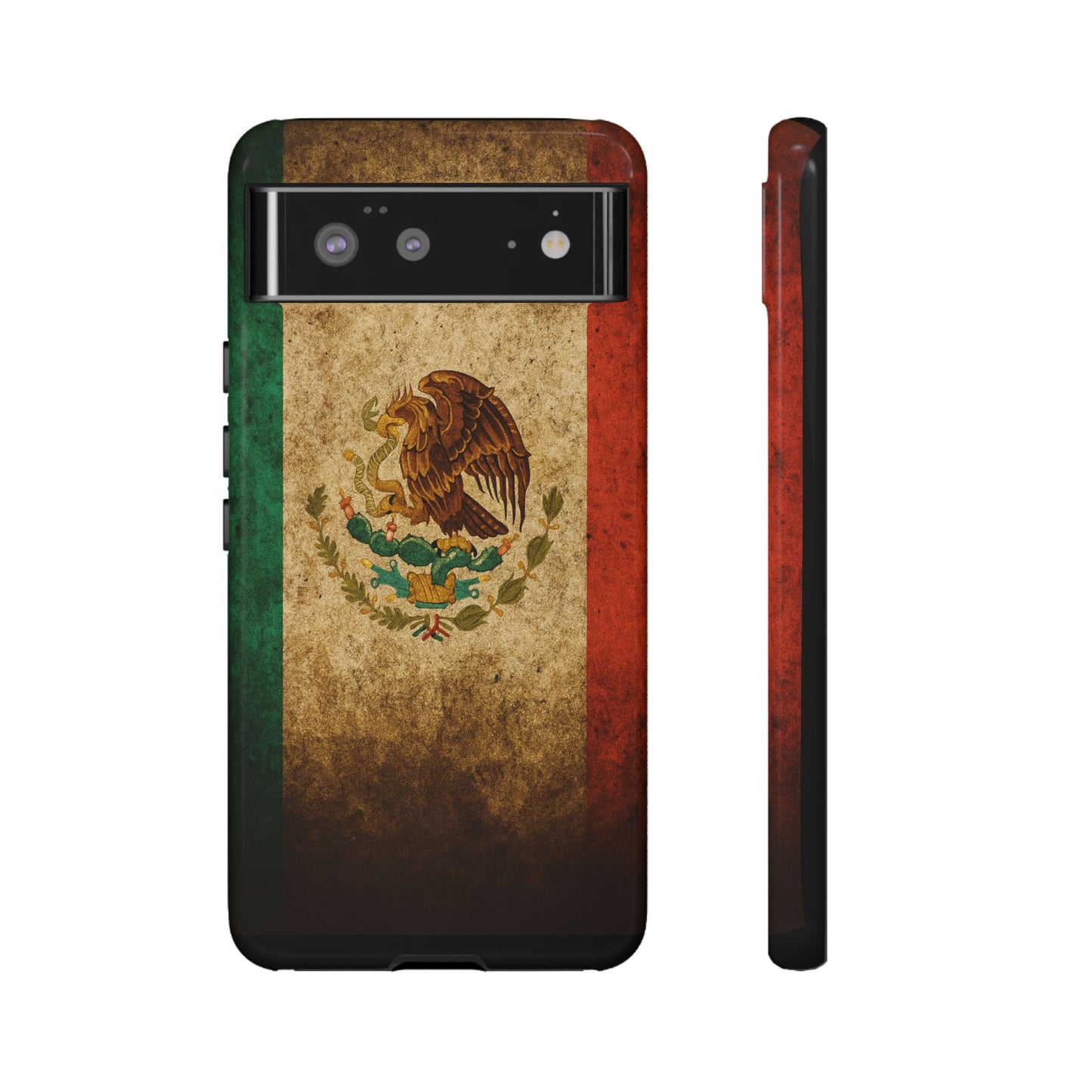 Vintage Mexico Flag Phone Case – Mexican Pride Grunge Flag Aesthetic Tough Case