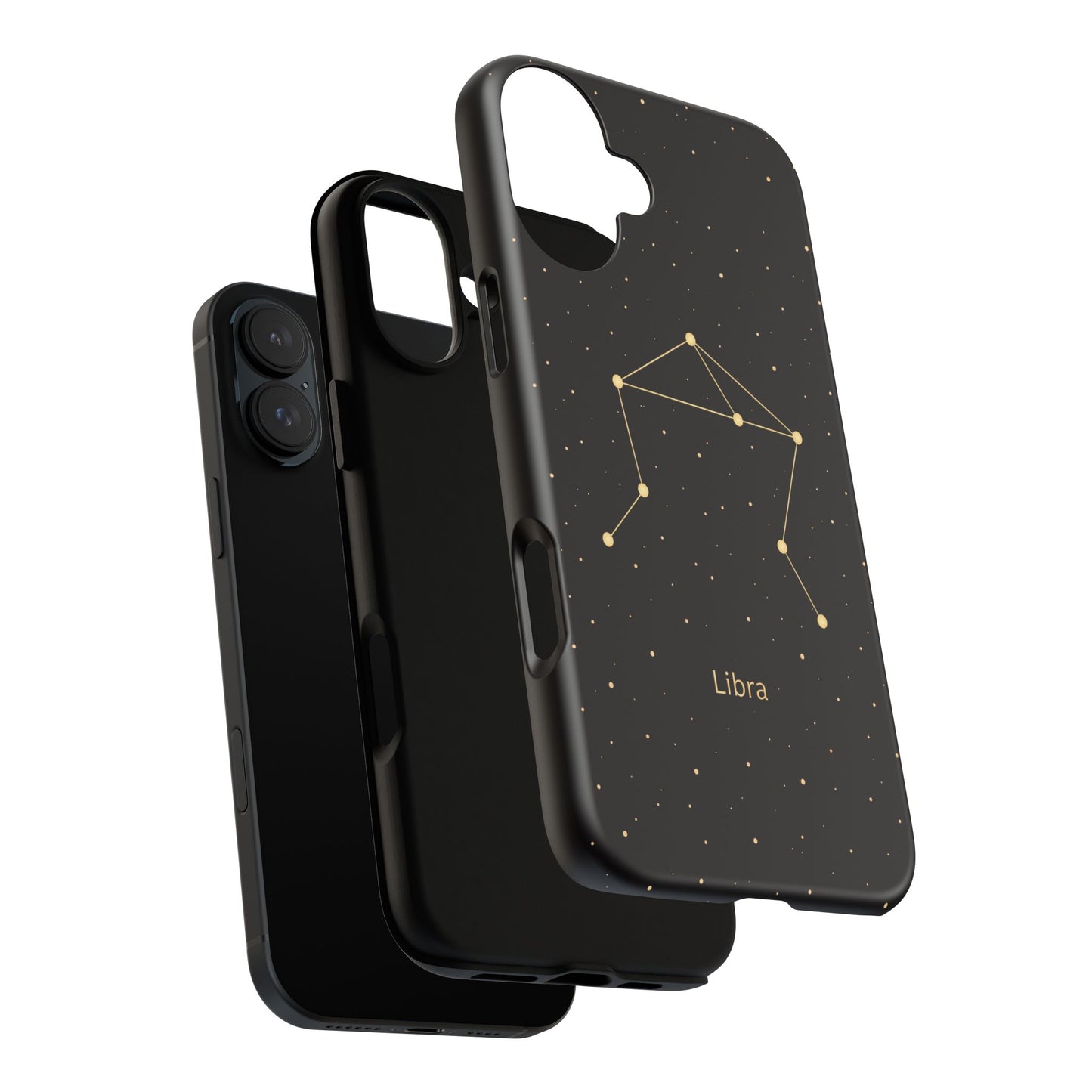 Libra Zodiac Constellation Phone Case – Luxe Gold Celestial Cover