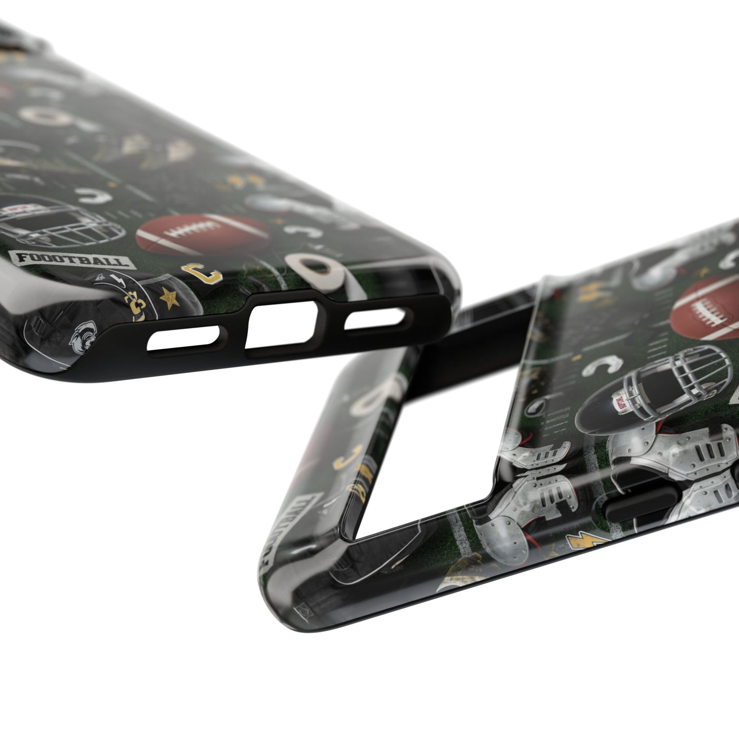 Football Pattern Phone Case – Sports Fan Tough Protective Game Day Case