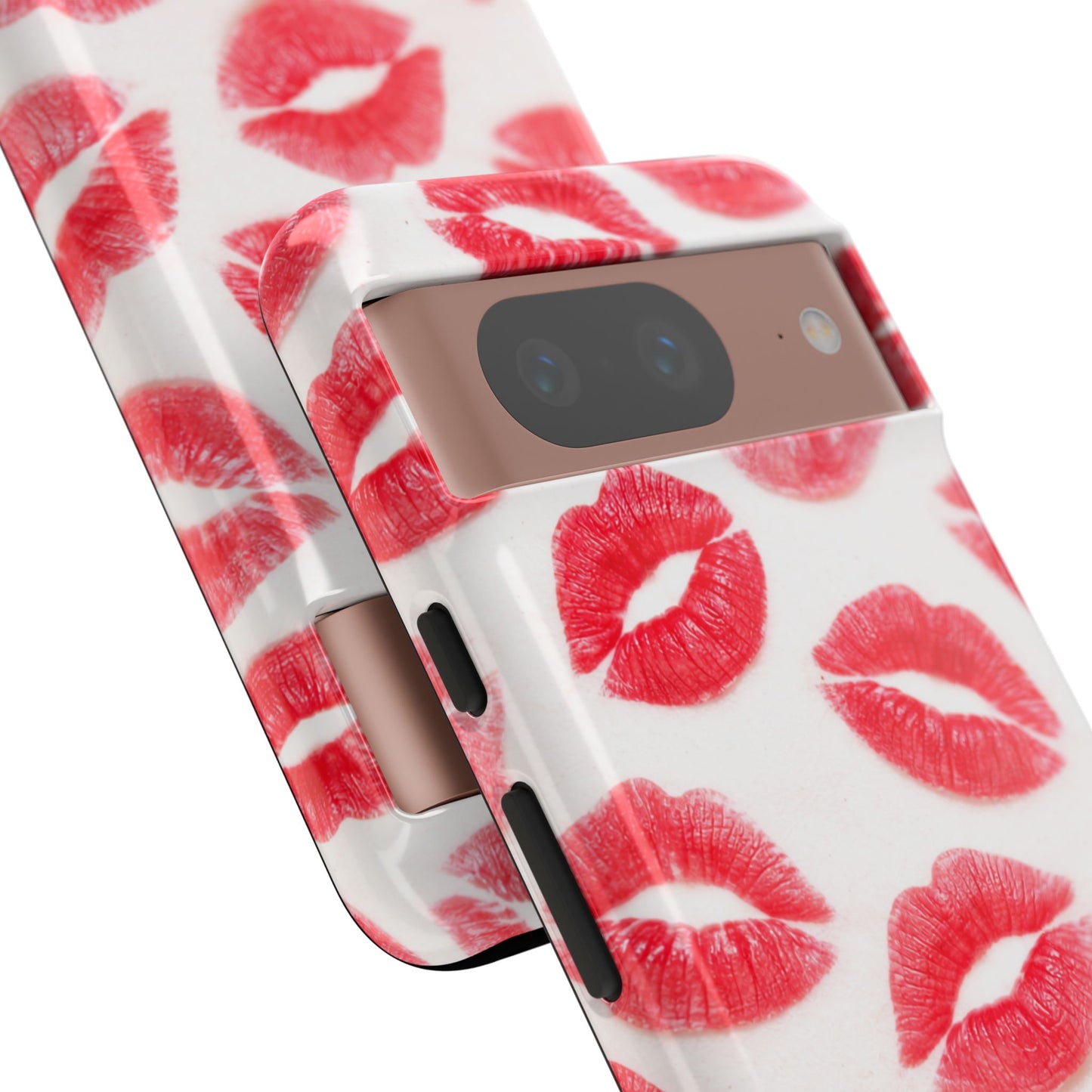 Red Lipstick Kiss Phone Case – Sexy Lip Print Pattern Tough Protective Cover