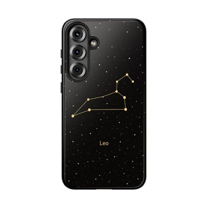 Leo Zodiac Constellation Phone Case – Luxe Gold Celestial Cover