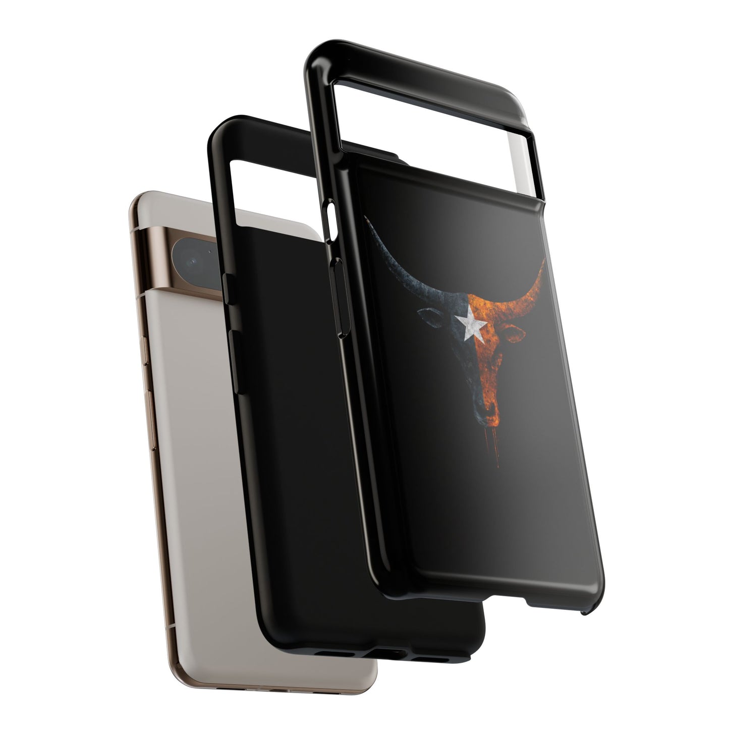 Texas Longhorn Skull Phone Case Western Cowboy Bull iPhone Samsung Cover