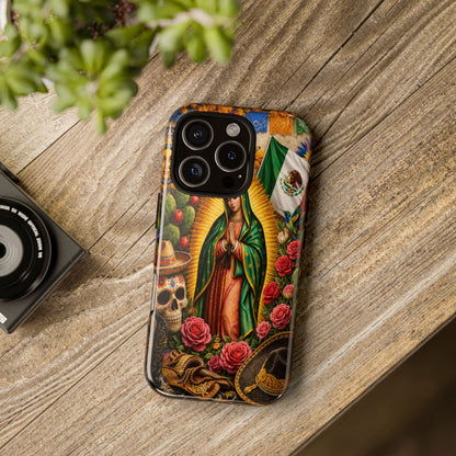 Virgen de Guadalupe Phone Case Mexican Floral iPhone Samsung Pixel Case