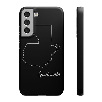 Guatemala Outline Phone Case – Minimal Country Map Tough Case (iPhone, Samsung, Pixel)