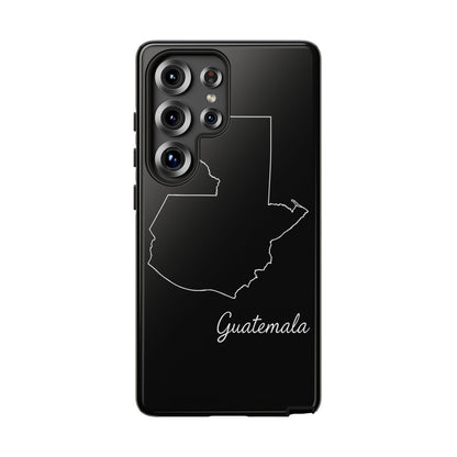 Guatemala Outline Phone Case – Minimal Country Map Tough Case (iPhone, Samsung, Pixel)