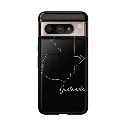 Guatemala Outline Phone Case – Minimal Country Map Tough Case (iPhone, Samsung, Pixel)