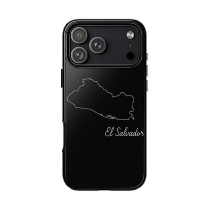 El Salvador Outline Phone Case – Minimal Country Map Tough Case (iPhone, Samsung, Pixel)