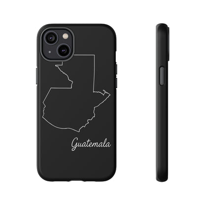 Guatemala Outline Phone Case – Minimal Country Map Tough Case (iPhone, Samsung, Pixel)