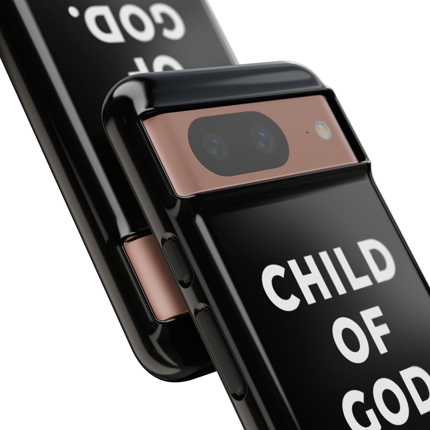 Child of God Phone Case Christian Black Aesthetic Cross Tough Cover