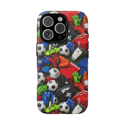 Soccer Ball Pattern Phone Case – Sports Fan Tough Protective Game Day Case