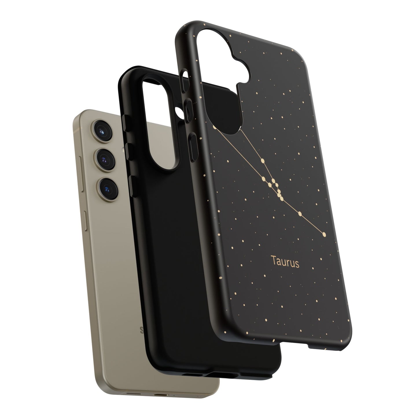 Taurus Zodiac Constellation Phone Case – Luxe Gold Celestial Cover
