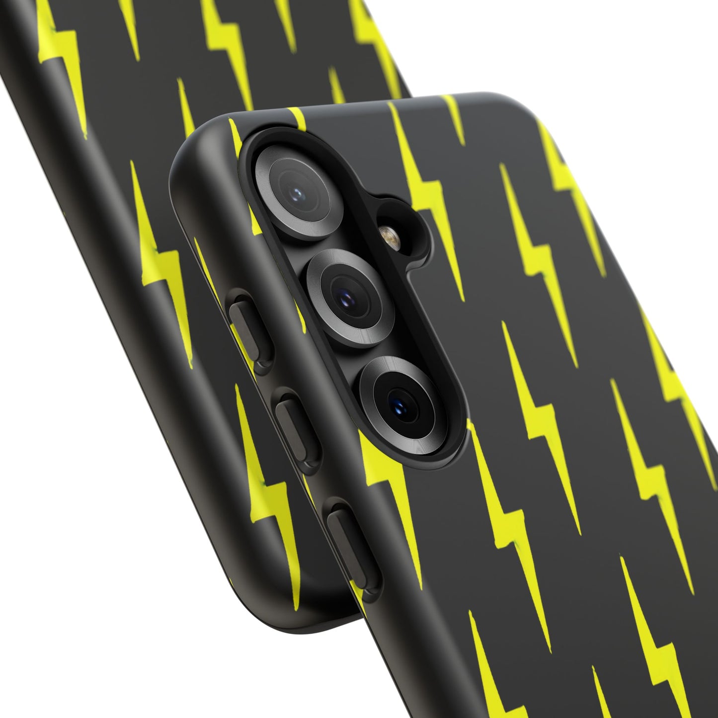 Yellow Lightning Bolt Tough Phone Case | Bold Electric Pattern Case for Iphone, Samsung Galaxy and Pixel