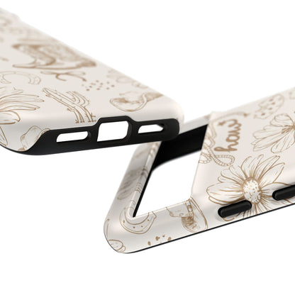 Western Cowgirl Phone Case for iPhone Samsung Galaxy Pixel Tough Case