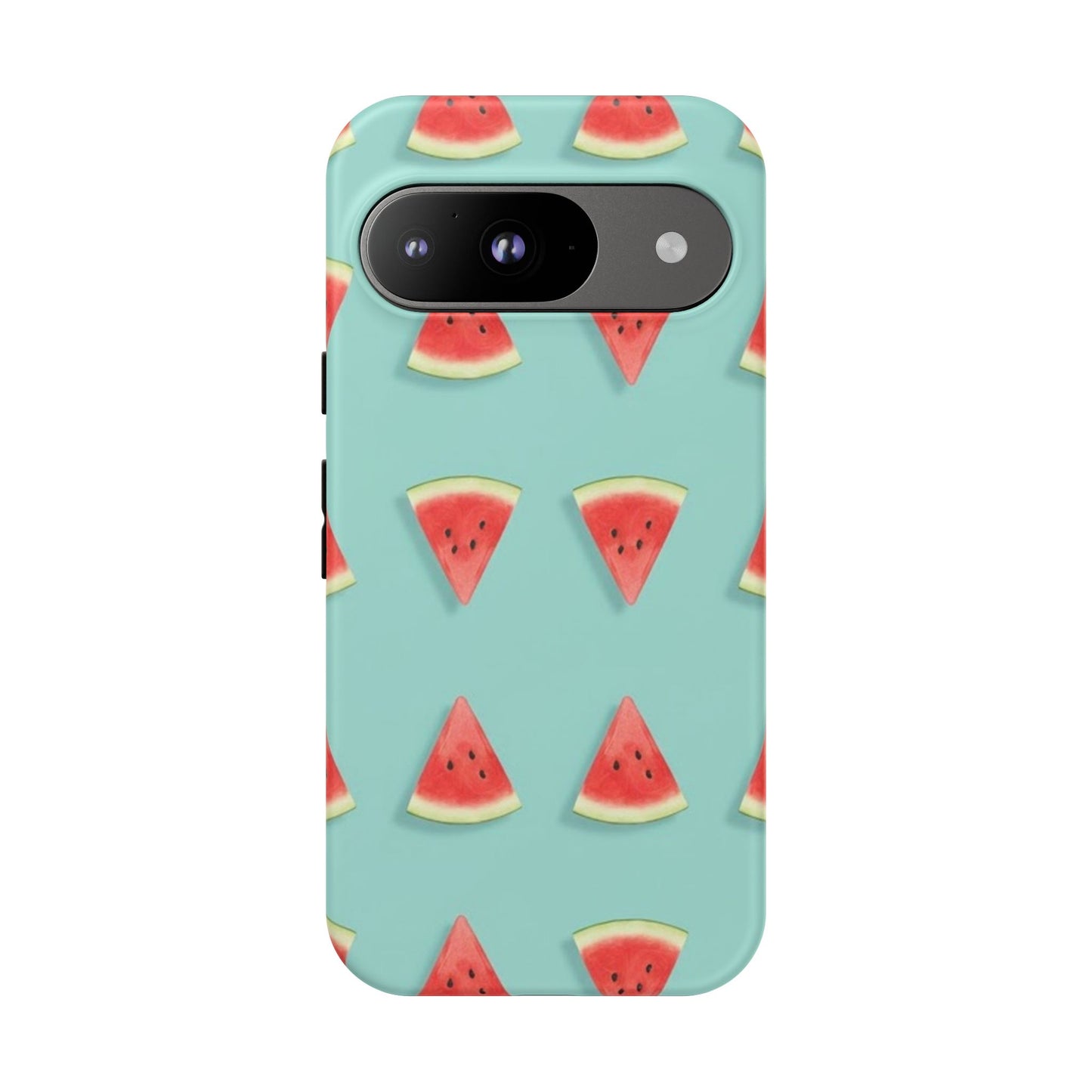 Watermelon Phone Case – Pastel Blue Summer Fruit Tough Case (iPhone, Samsung, Pixel)