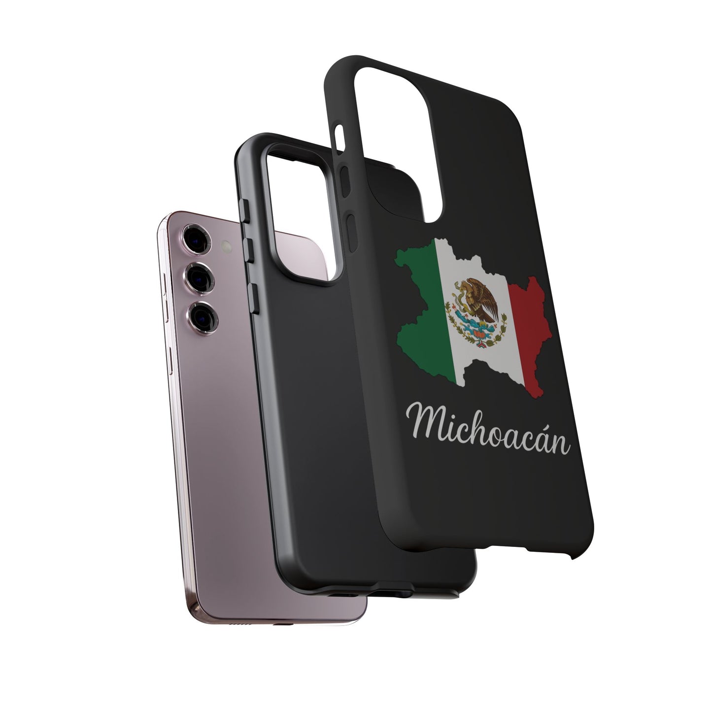 Michoacán Mexico Flag Map Phone Case | Mexican American Pride Tough Case for iPhone & Samsung