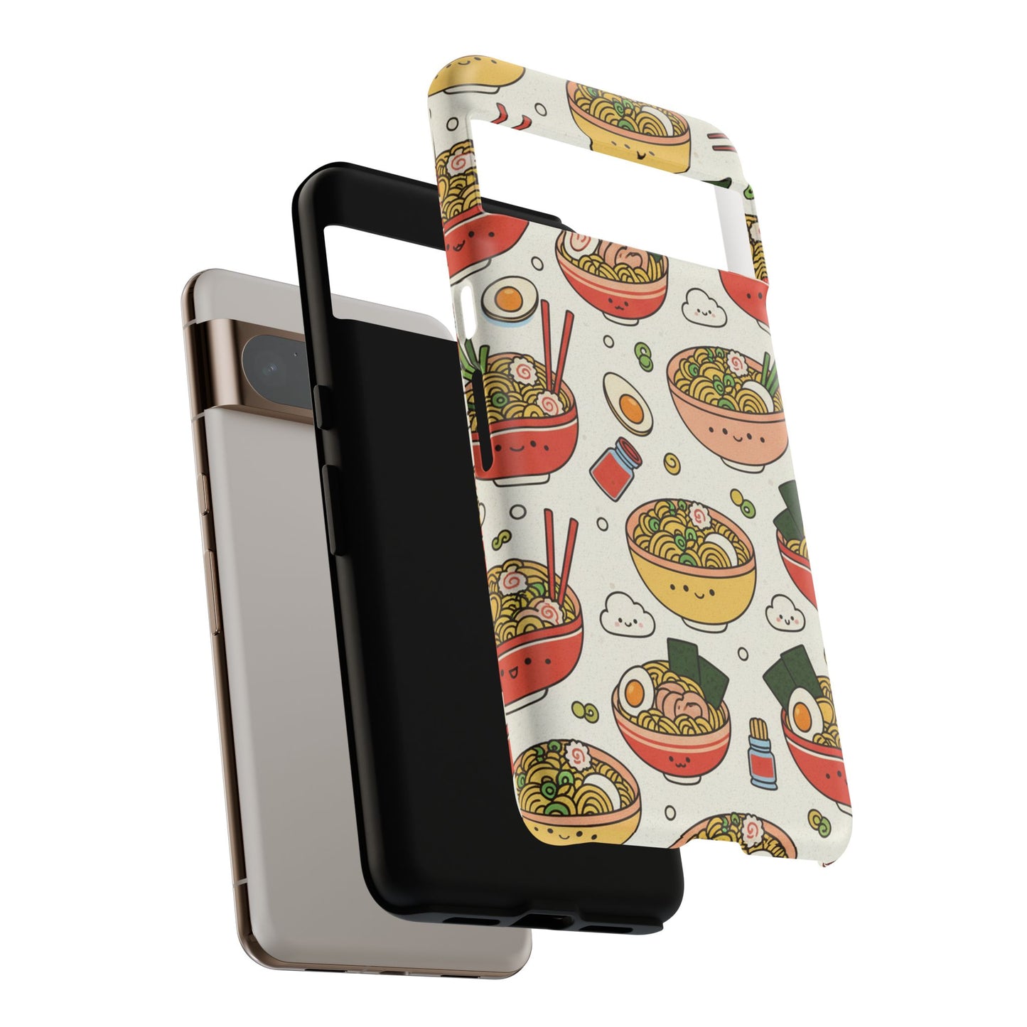 Kawaii Ramen Phone Case – Cute Japanese Food Pattern | Noodle Bowl Aesthetic Case