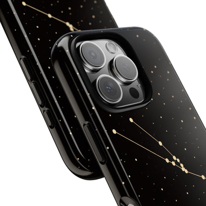 Taurus Zodiac Constellation Phone Case – Luxe Gold Celestial Cover
