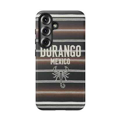 Durango Mexico Phone Case | Serape Scorpion Western Design | Mexican Heritage Tough Case for iPhone & Samsung