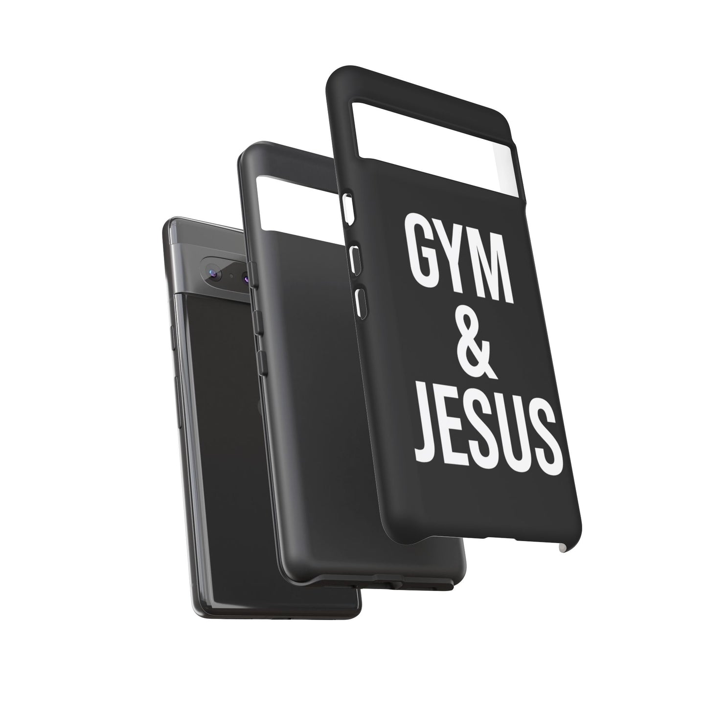 Gym & Jesus Phone Case Christian Faith Workout Gym Motivation Case