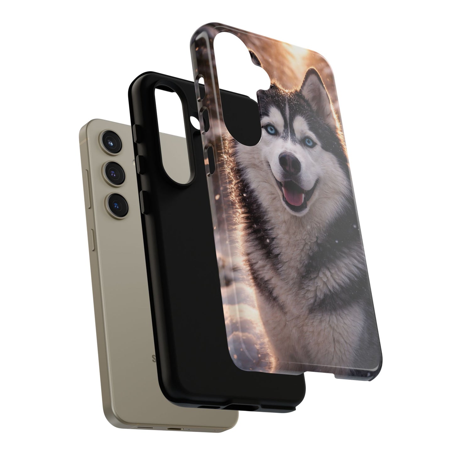 Siberian Husky Tough Phone Case | Blue Eyes Dog Cover Protective iPhone Case