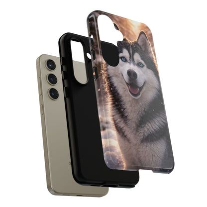Siberian Husky Tough Phone Case | Blue Eyes Dog Cover Protective iPhone Case