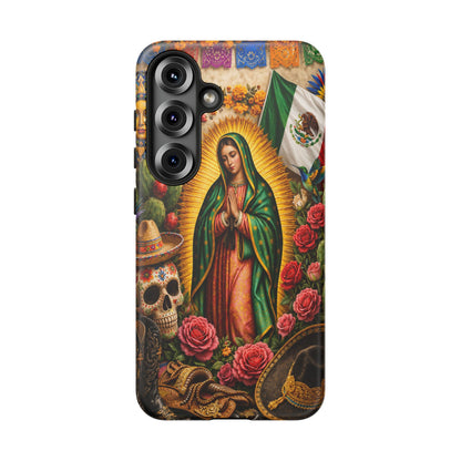 Virgen de Guadalupe Phone Case Mexican Floral iPhone Samsung Pixel Case