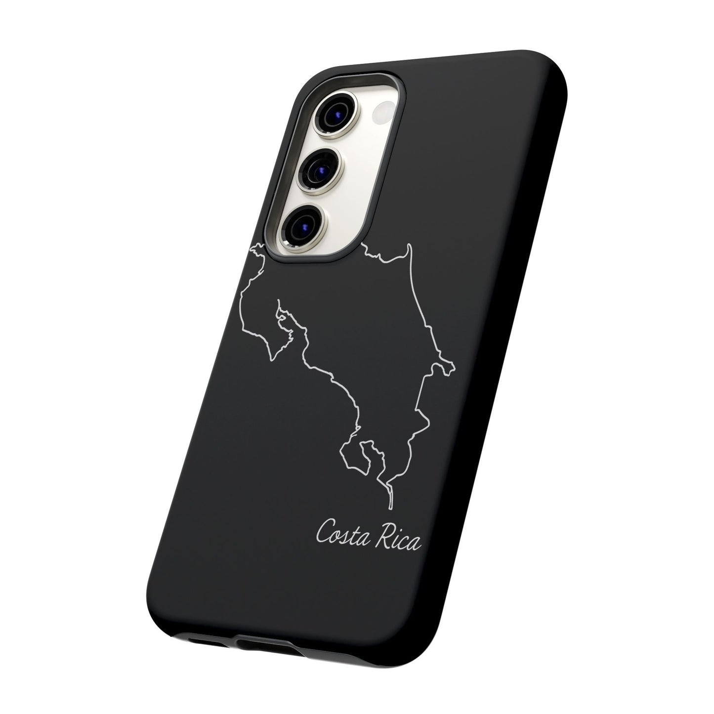 Costa Rica Outline Phone Case – Minimal Country Map Tough Case (iPhone, Samsung, Pixel)