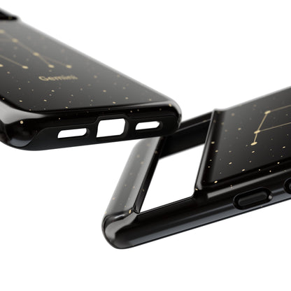 Gemini Zodiac Constellation Phone Case – Luxe Gold Celestial Cover