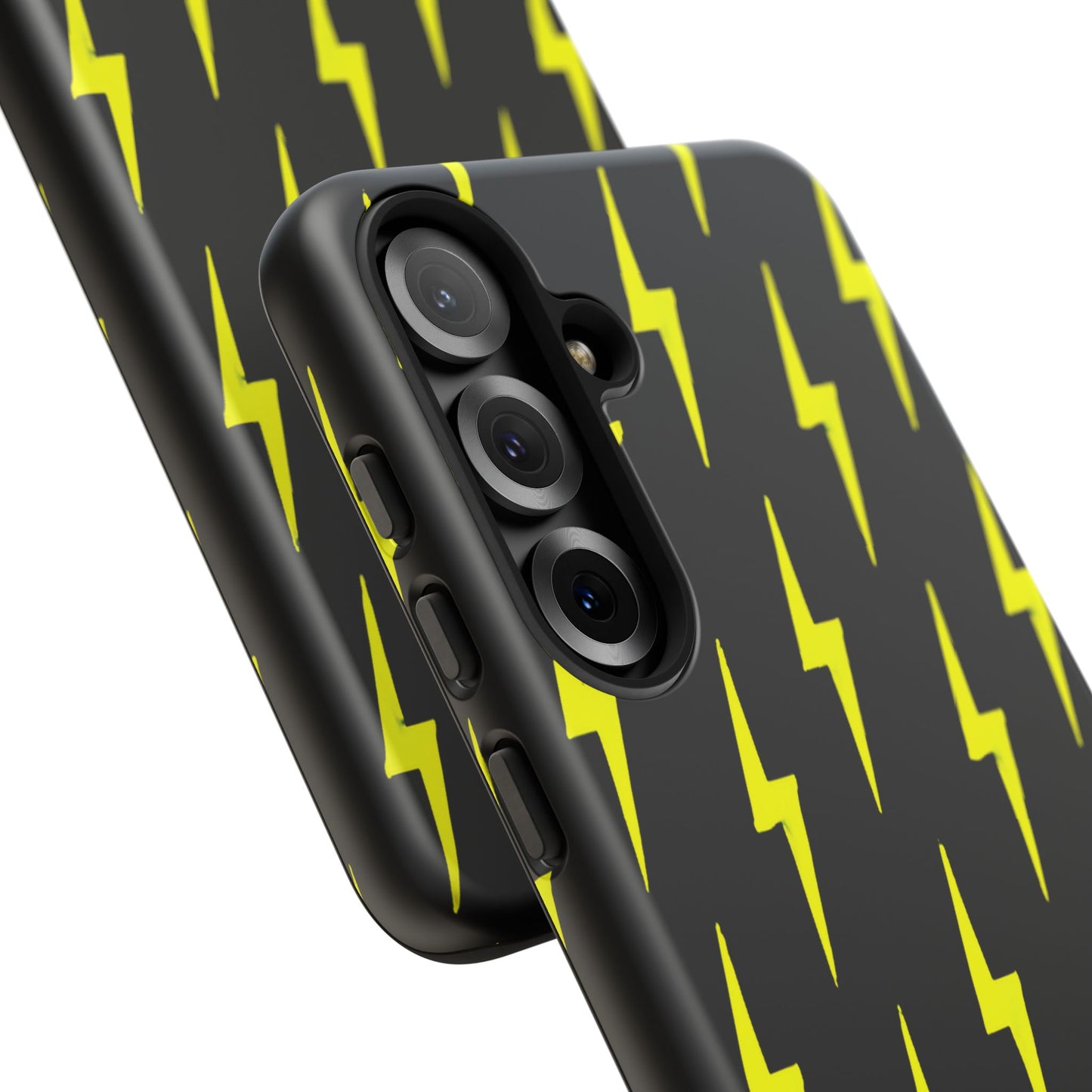 Yellow Lightning Bolt Tough Phone Case | Bold Electric Pattern Case for Iphone, Samsung Galaxy and Pixel