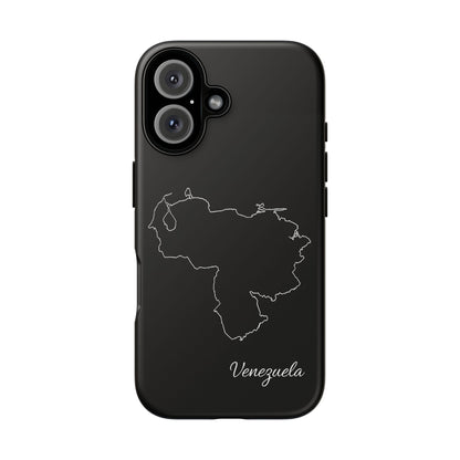 Venezuela Outline Phone Case – Minimal Country Map Tough Case (iPhone, Samsung, Pixel)