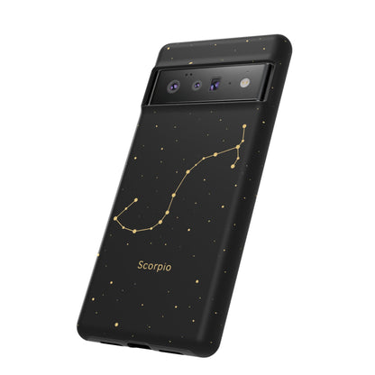 Scorpio Zodiac Constellation Phone Case – Luxe Gold Celestial Cover