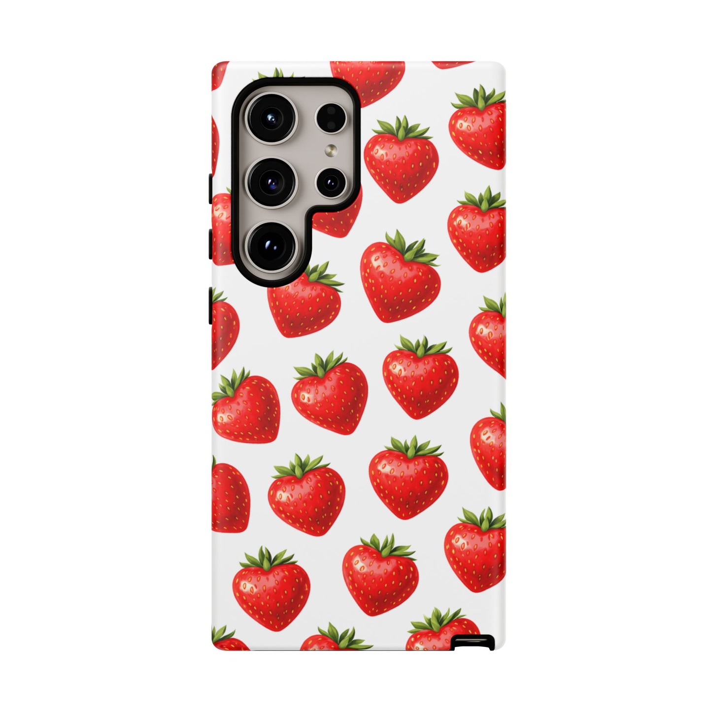 Cute Strawberry Phone Case – Aesthetic Fruit Pattern Protective Cover for Iphone, Samsung Galaxy and Pixel