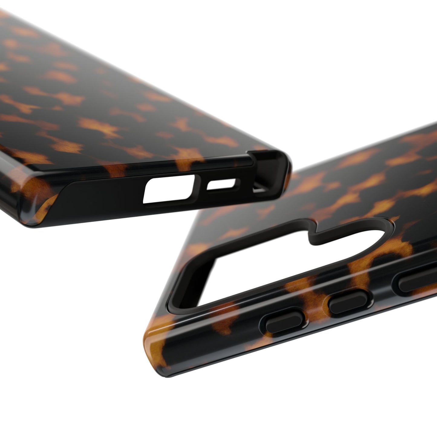 Tortoiseshell Phone Case – Brown Leopard Pattern Luxury Tough Protective Case