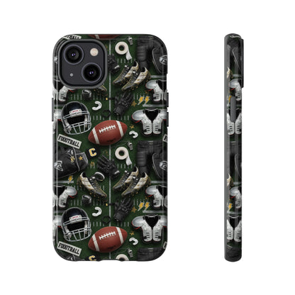 Football Pattern Phone Case – Sports Fan Tough Protective Game Day Case