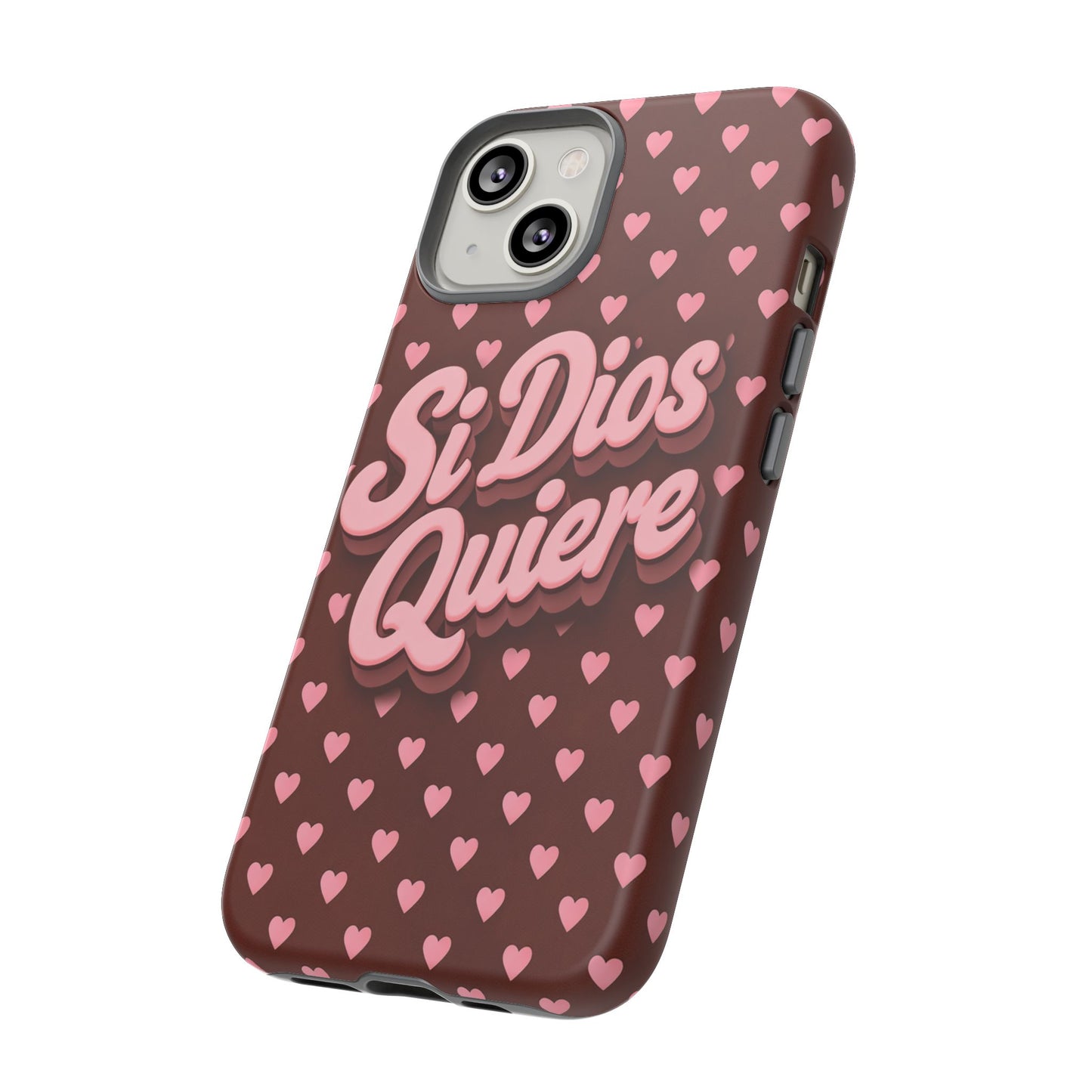 Si Dios Quiere Phone Case Latina Aesthetic Pink Hearts iPhone Samsung