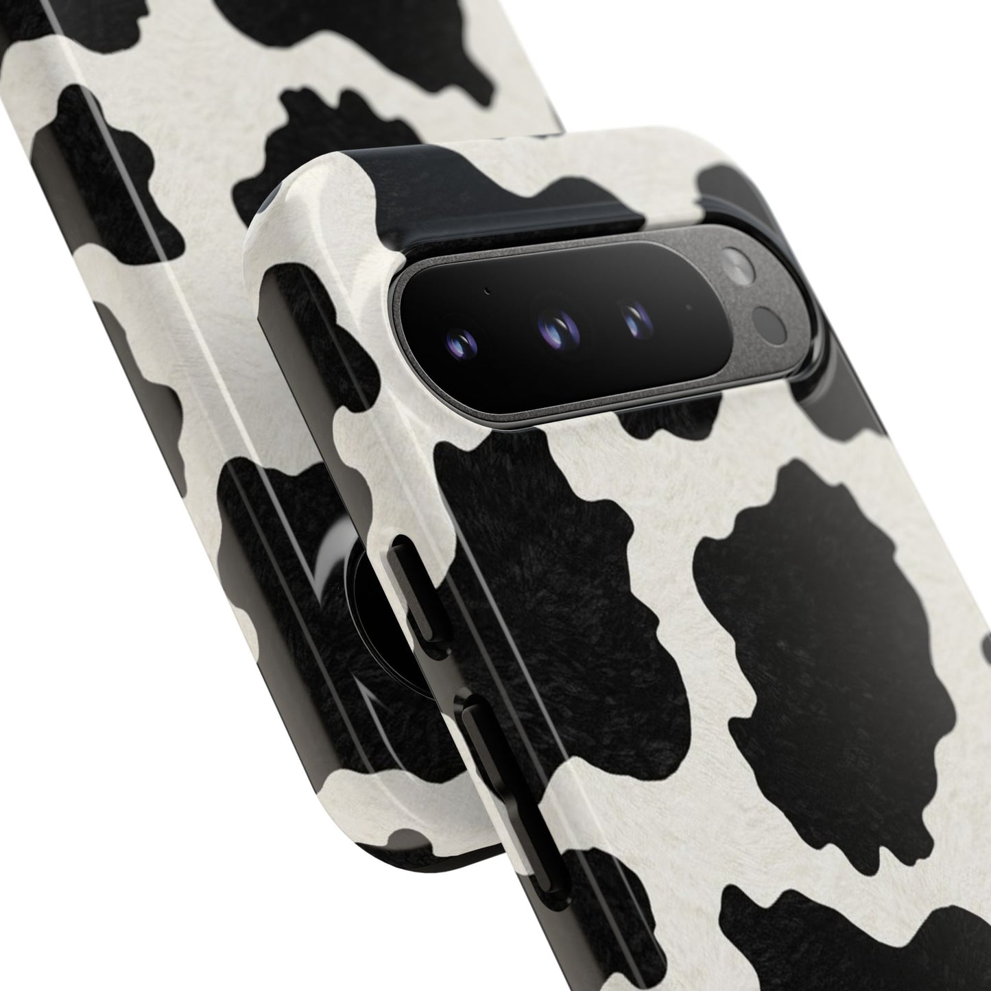 Black & White Cow Print Phone Case | Aesthetic Tough Protective Case