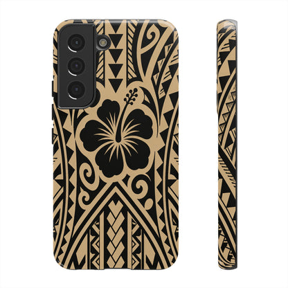 Polynesian Tribal Hawaiin Hibiscus Phone Case for iPhone Samsung Galaxy