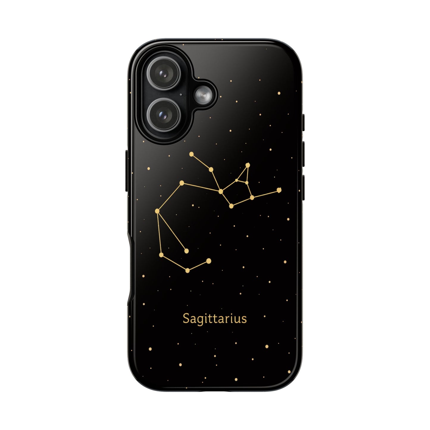 Sagittarius Zodiac Constellation Phone Case – Luxe Gold Celestial Cover
