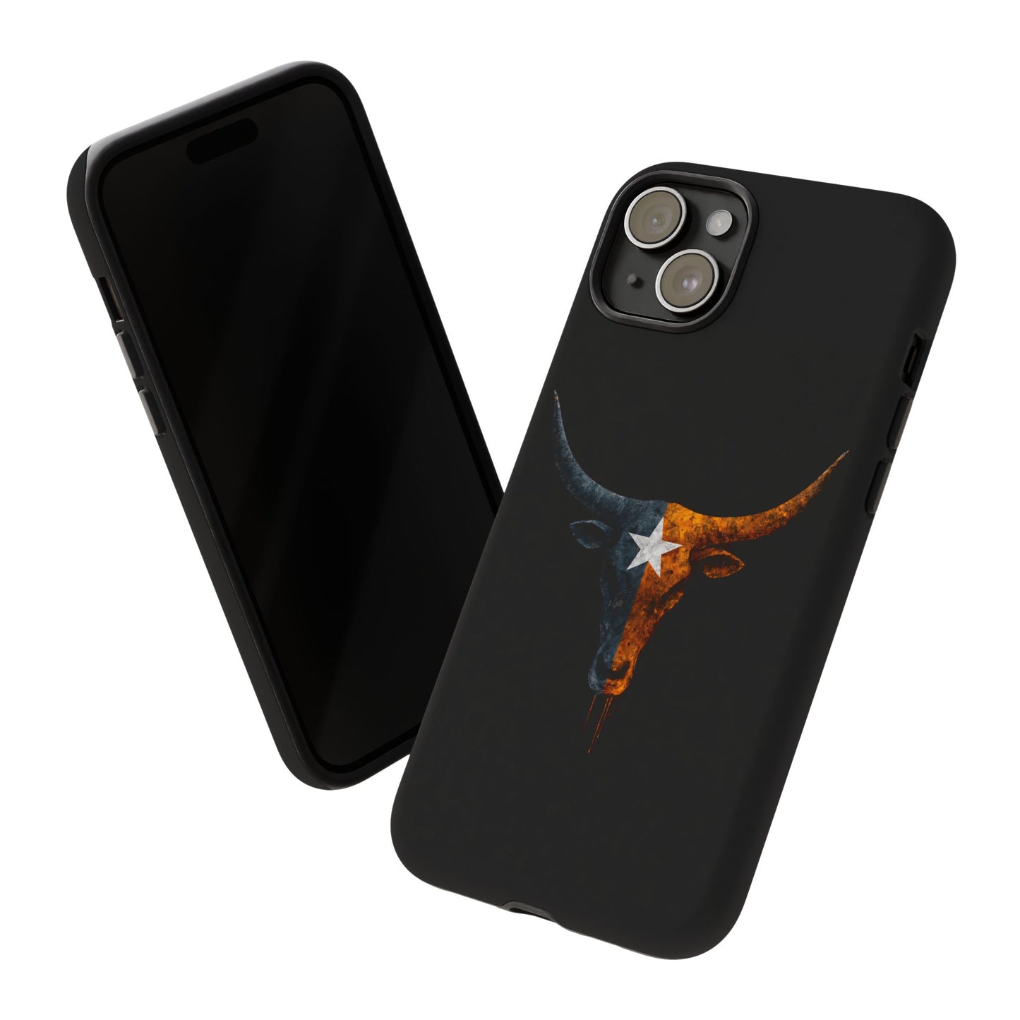 Texas Longhorn Skull Phone Case Western Cowboy Bull iPhone Samsung Cover