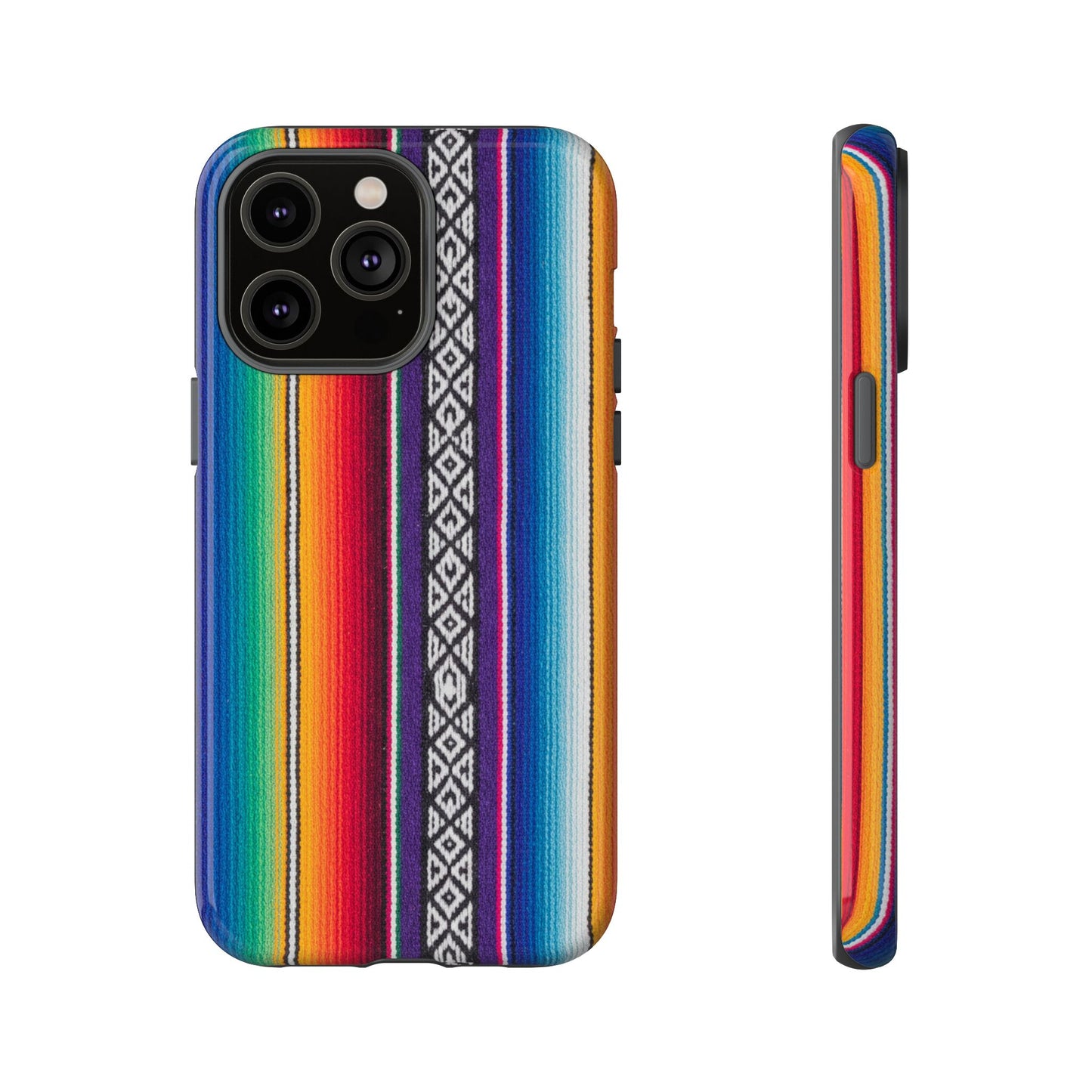 Serape Stripe Phone Case – Colorful Mexican Blanket Pattern Tough Case
